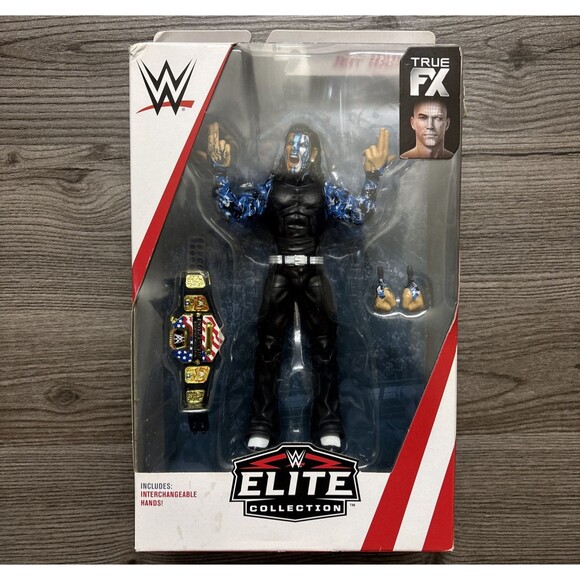 Mattel WWE Elite Series 67 Jeff Hardy w/ US Title Belt Wrestling Figure Sealed - Picture 1 of 10
